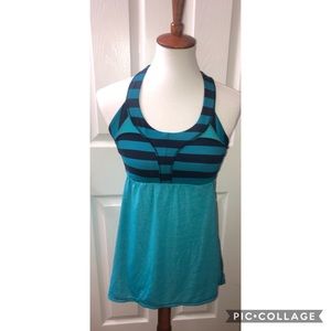 Blue Striped Lululemon Top